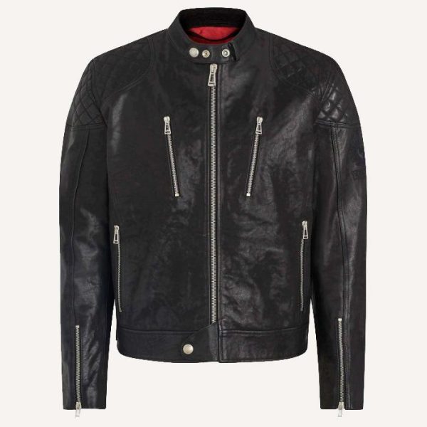 Belstaff Cheetham Black Leather Jacket
