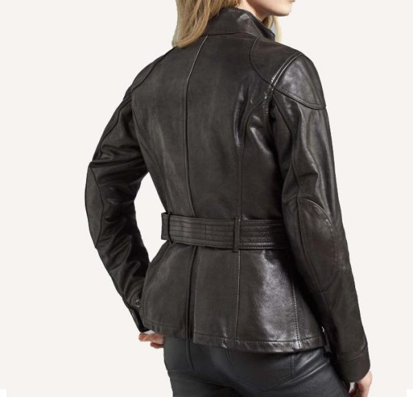 Belstaff Classic Tourist Trophy Womens Black Leather Jackets