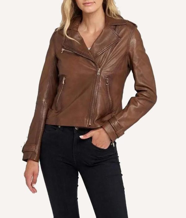 Big Sky Season 3 Katheryn Winnick Brown Leather Jacket