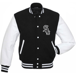 Chicago White Sox Black and White Varsity Jacket