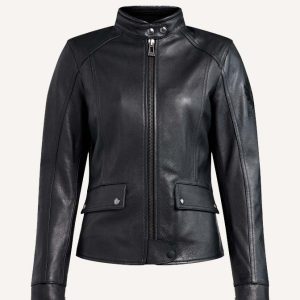 Fairing Womens Leather Black Jacket