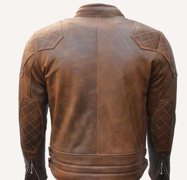 Goldtop 76 Armoured Leather Brown Jacket