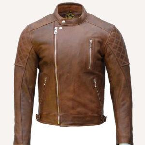 Goldtop Bobber Armoured Leather Jacket