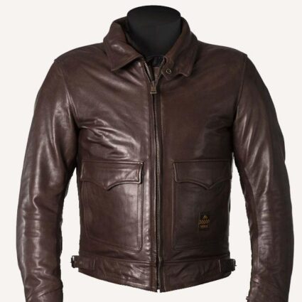 Helstons Bill Leather Brown Jacket