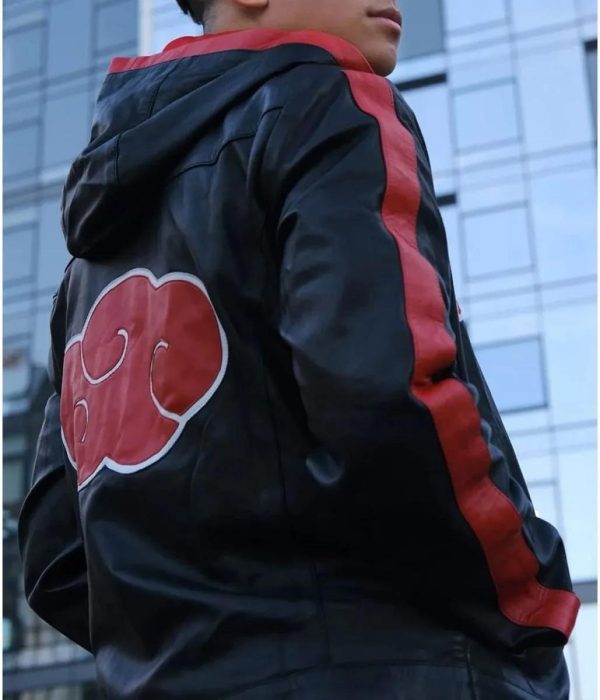 Itachi Uchiha Naruto Hooded Leather Jacket