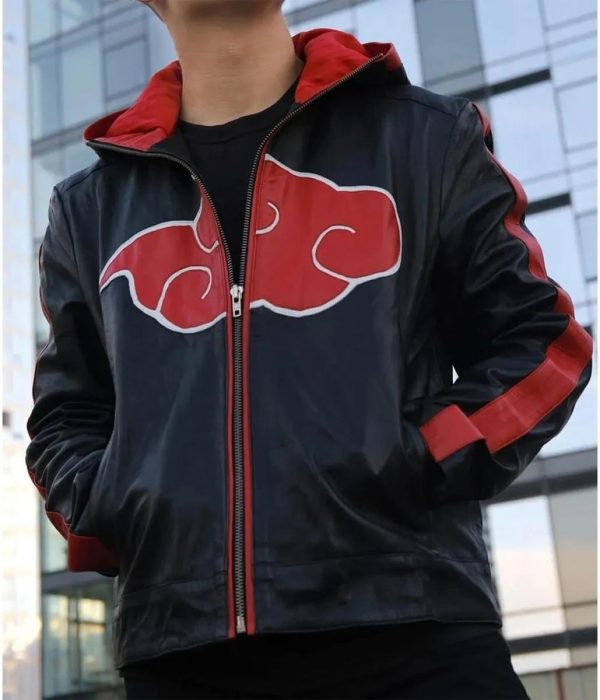Itachi Uchiha Naruto Leather Hooded Jacket