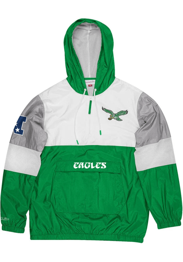 Jalen Hurts Philadelphia Eagles Green Pullover Jacket