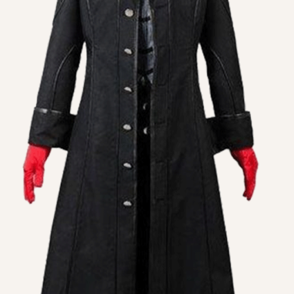 Joker Persona 5 Black Leather Coat