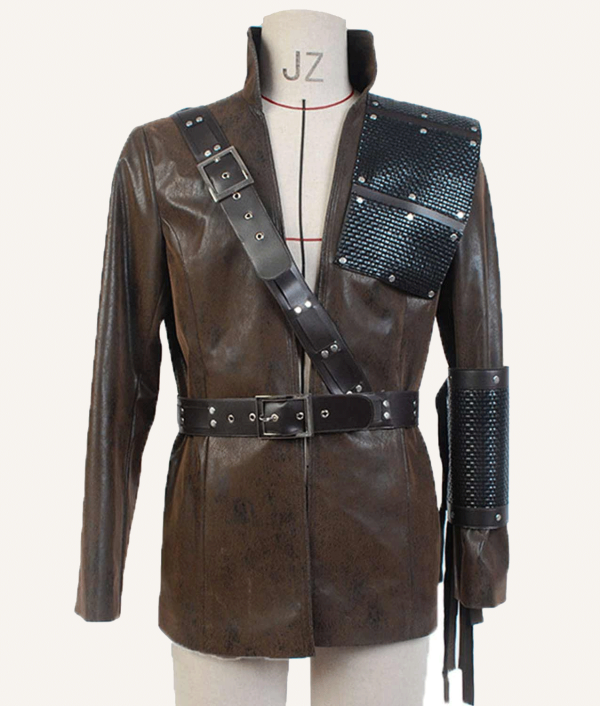 Malcolm Merlyn Dark brown Leather Coat