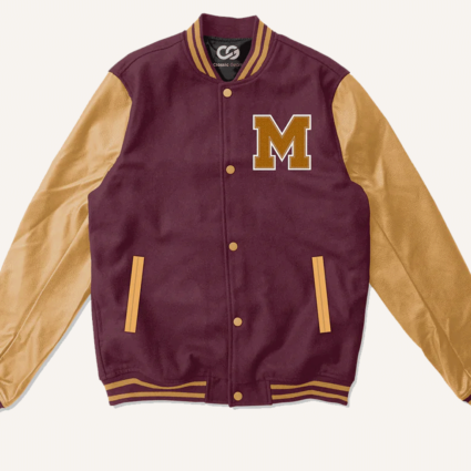 Maroon & Old Gold Varsity Letterman Jacket