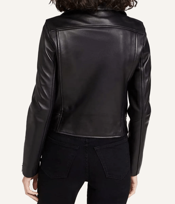Morgan Taylor Campbell The Imperfects Biker Leather Black Jacket