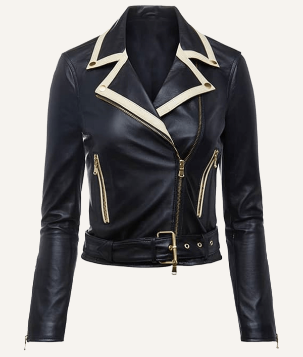 Riverdale Season 06 Vanessa Morgan Leather Black Jacket