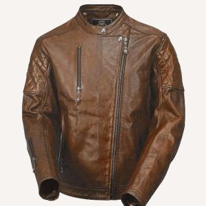 Roland Sands Design Clash Brown Leather Jacket