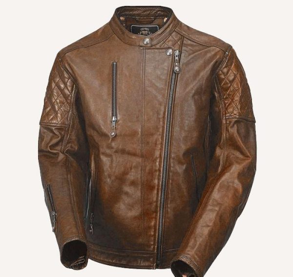 Roland Sands Design Clash Brown Leather Jacket
