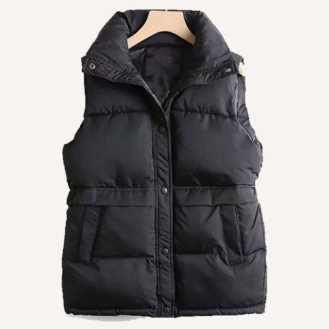 The Christmas Retreat Clayton James Puffer Black Vest