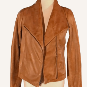 Virgin River S04 Alexandra Breckenridge Brown Leather Jacket