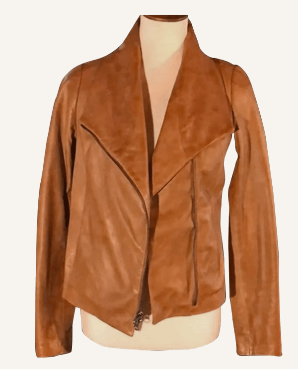 Virgin River S04 Alexandra Breckenridge Brown Leather Jacket