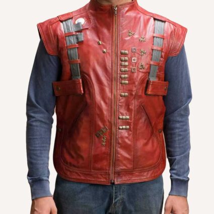 Chris Pratt Guardians of The Galaxy Leather Vest