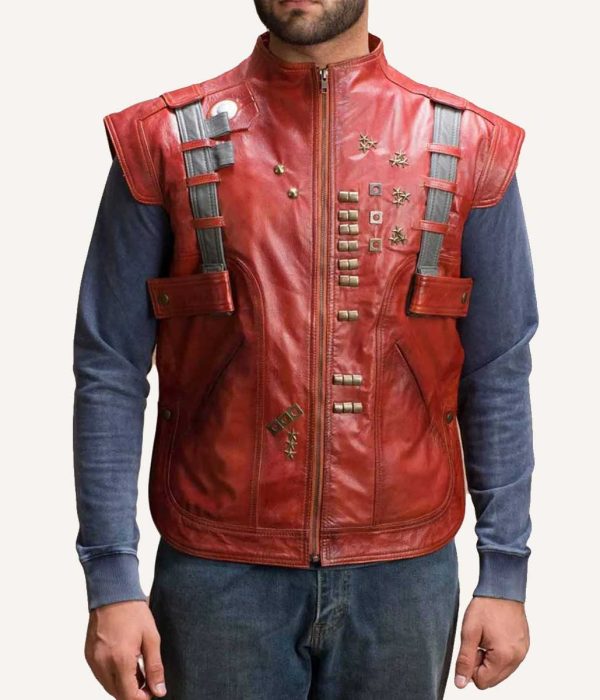 Chris Pratt Guardians of The Galaxy Leather Vest
