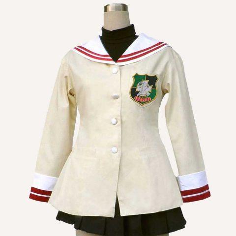 Fuko Ibuki Clannad Cotton Off White Jacket