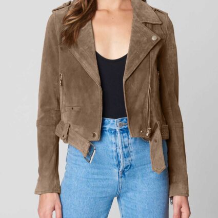 Love Victor Rachel Hilson Suede Brown Jacket