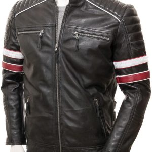 Men's Classic Leather Biker Jacket