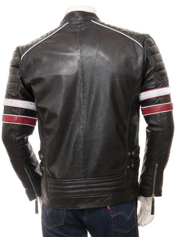Men's Classic Leather Black Biker Jacket