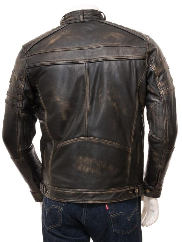 Men's Leather Biker Vintage Jacket