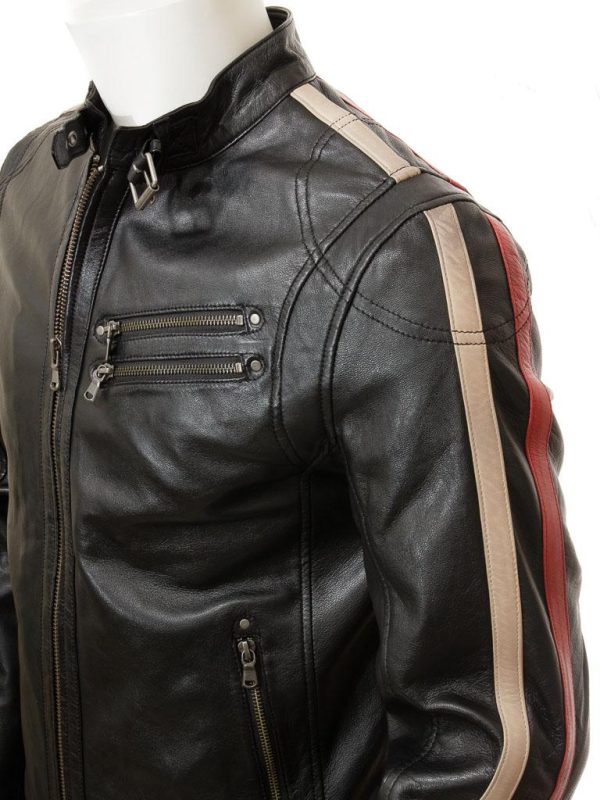 Men's Leather Black Biker Jacket