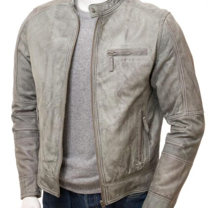 Men's Ultra Cool Leather Biker Jacket