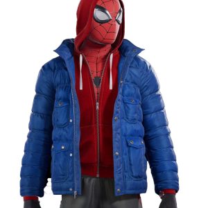 Spider-Man PS4 Miles Morales Puffer Hooded Jacket