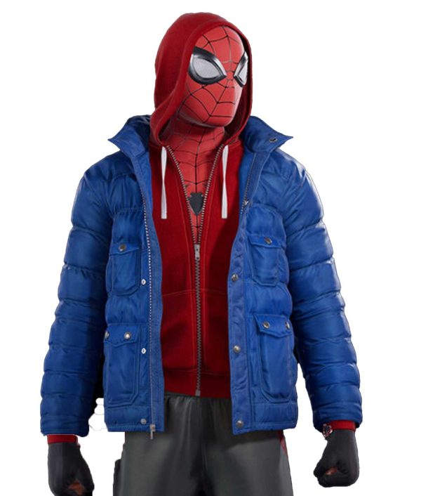 Spider-Man PS4 Miles Morales Puffer Hooded Jacket