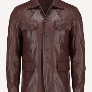 The Secrets of Val Verde Leather Brown Jacket