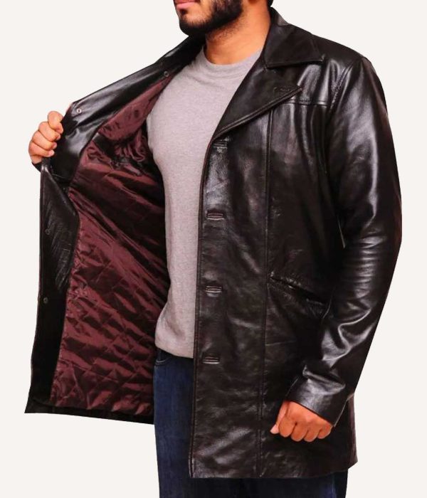 The Wire Dominic West Leather Coat