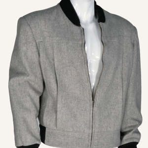 Thomas F Wilson Grey Bomber Jacket