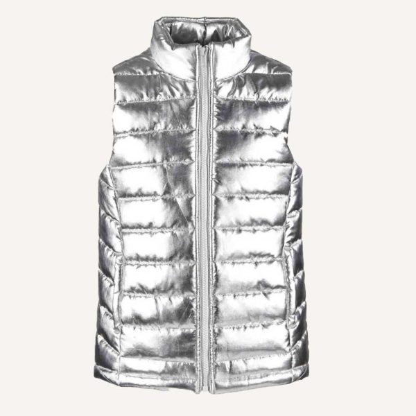 Will Ferrell Eurovision Puffer Silver Vest