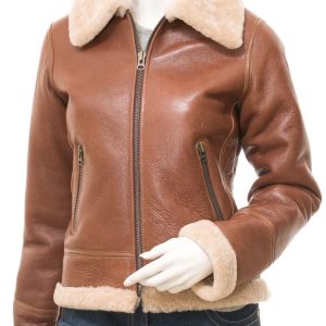 Women's Classic Sheepskin Flying Jacket