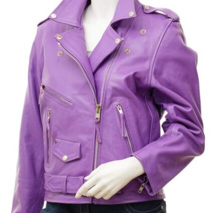 Women's Coden Leather Biker Jacket