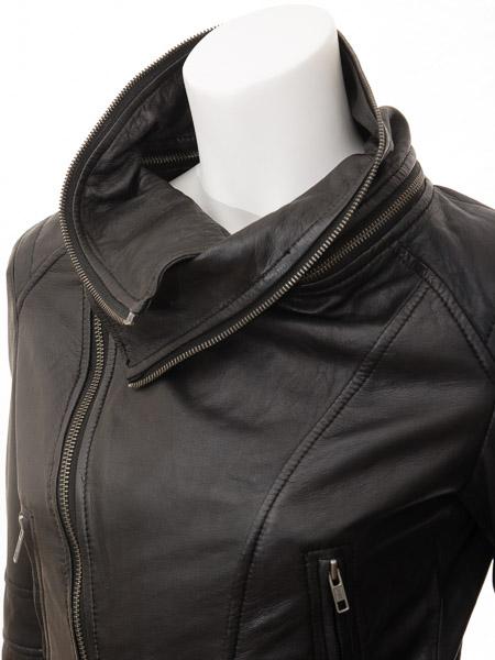 Womens Leather Black Jacket