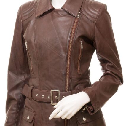 Women's Leather Brown Leather Jacket