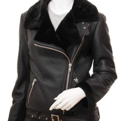 Women's Shearling Classic Biker Jacket