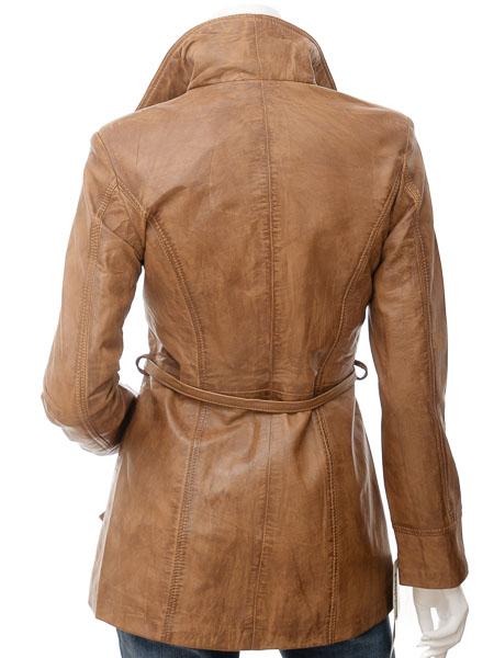 Womens Tan Leather Jacket