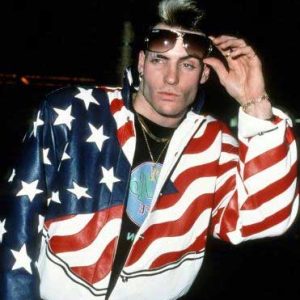 American Flag Vanilla Ice Faux Leather Jacket