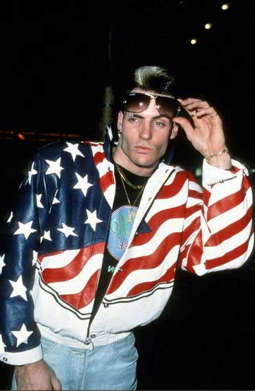 American Flag Vanilla Ice Faux Leather Jacket