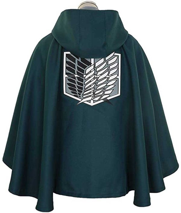 Attack on Titan Green Hooded Cape