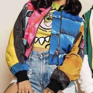 Cardi B Finesse Printed Bomber Jacket