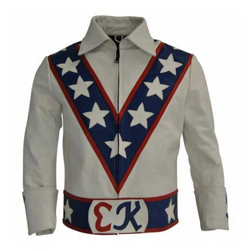 Daredevil Evel Knievel Leather Motorcycle Jacket
