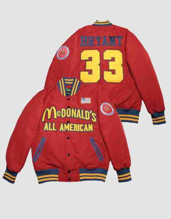 McDonald’s All American Kobe Bryant #33 Varsity Jacket