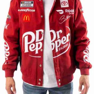 Red Cotton Dr. Pepper Racing Jacket