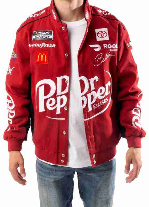 Red Cotton Dr. Pepper Racing Jacket
